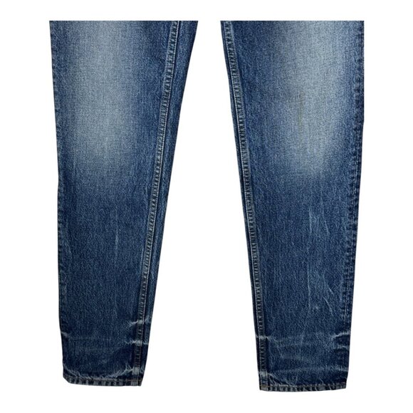 Alexander Wang Jeans‎ Women 26 Blue Medium Wash Denim Faded Straight Leg Luxury - Picture 5 of 11